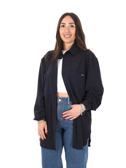 Guess Nat Shacket, camicia giacca donna nera