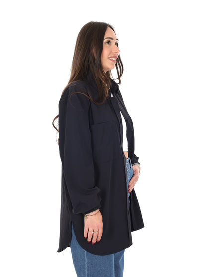 Guess Nat Shacket, camicia giacca donna nera