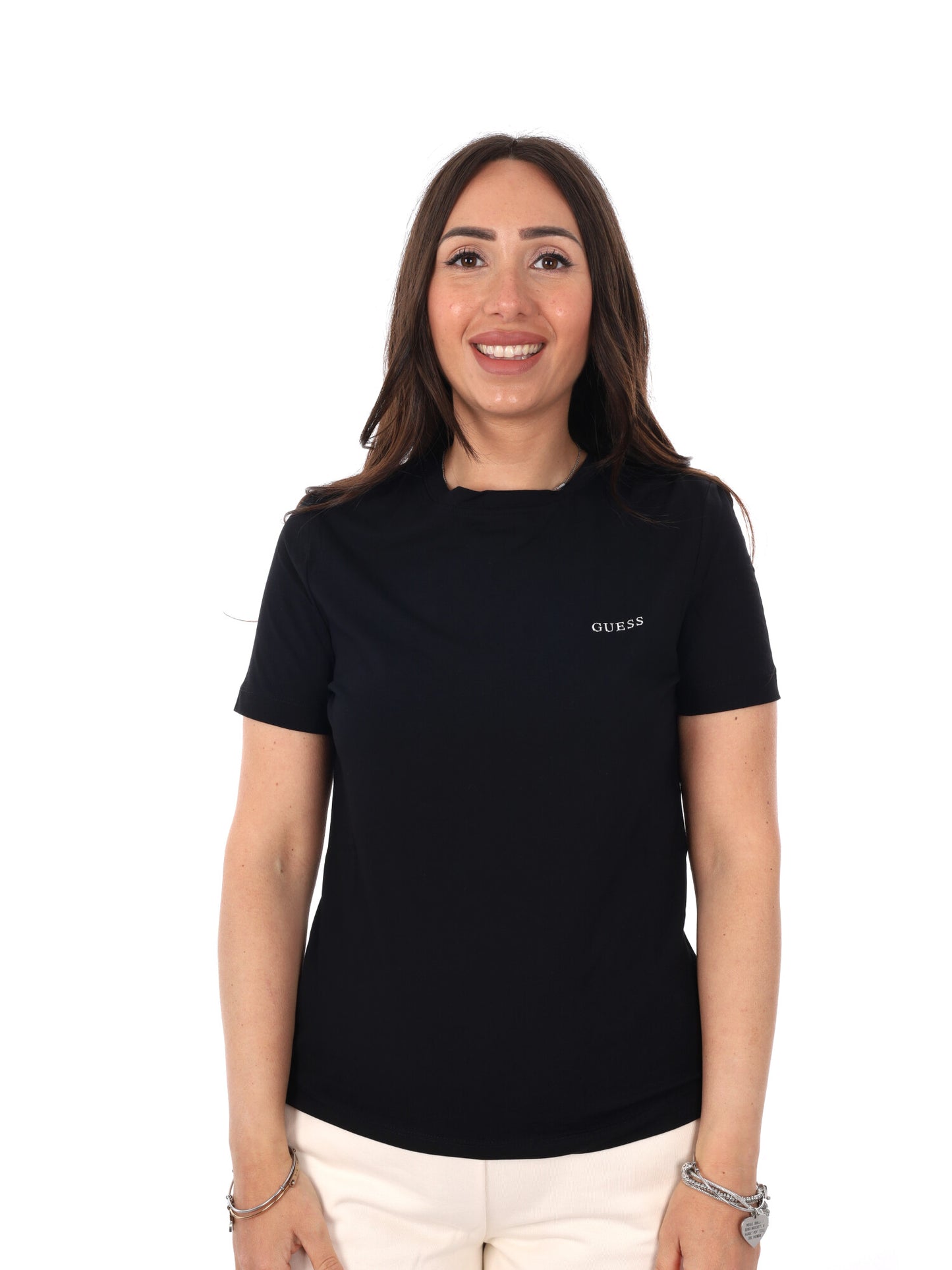 Guess Tracey t-shirt maniche corte da donna nera