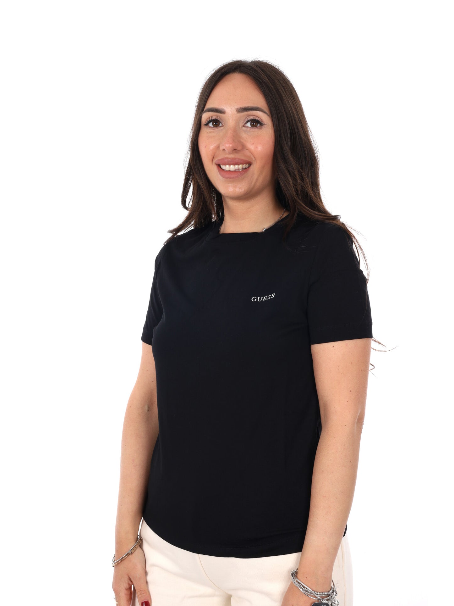 Guess Tracey t-shirt maniche corte da donna nera