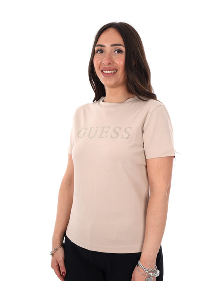 Guess Octavia, t-shirt maniche corte donna beige