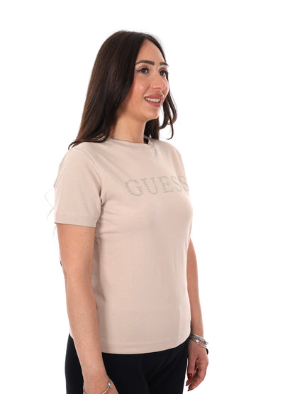 Guess Octavia, t-shirt maniche corte donna beige