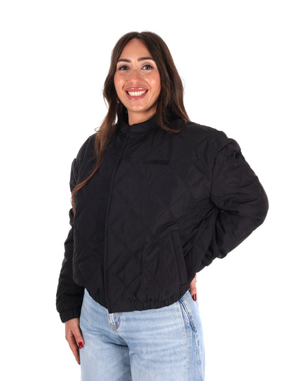 Guess Cecilia Puffer, giubbotto donna nero per la primavera