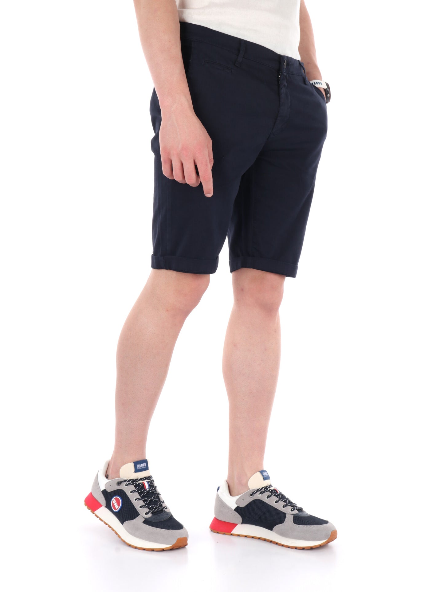 Bermuda Vanni in blu, casual da uomo per la primavera estate