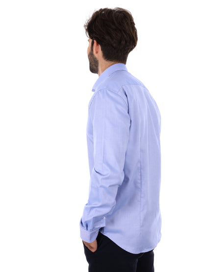 Fb camicia no stiro da uomo azzurro