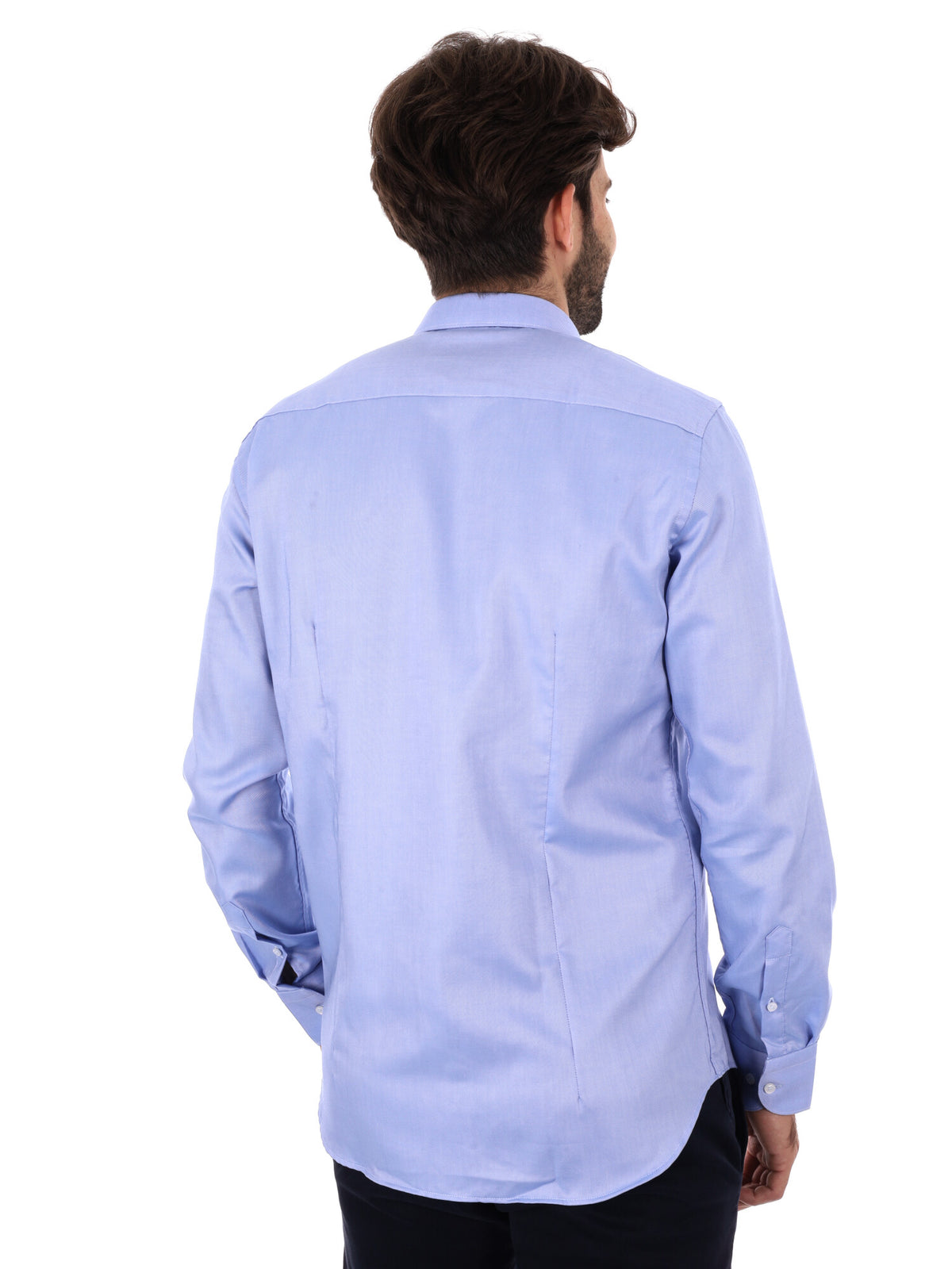 Fb camicia no stiro da uomo azzurro