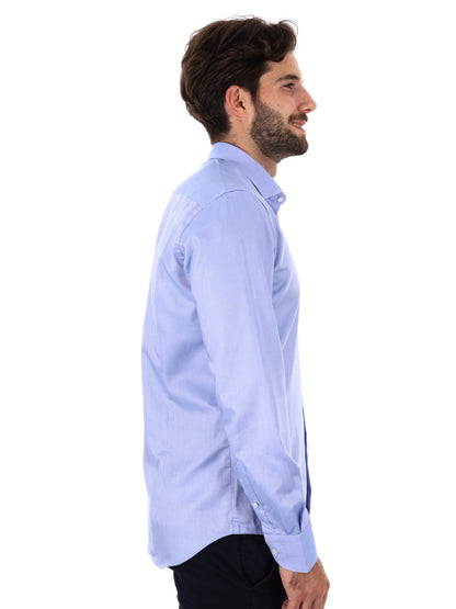 Fb camicia no stiro da uomo azzurro