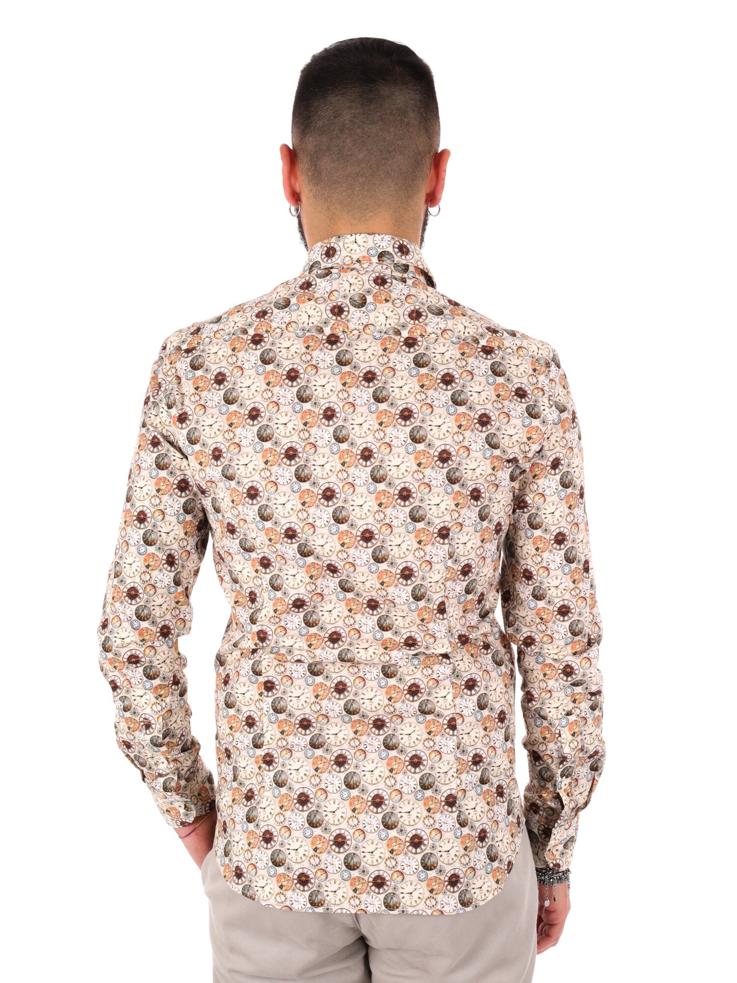 Camicia uomo FB Velar 26 beige elegante e versatile