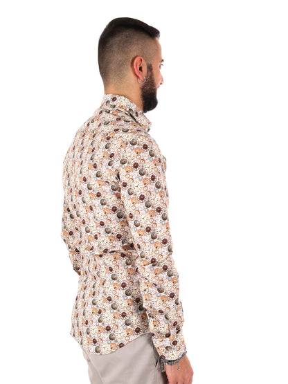 Camicia uomo FB Velar 26 beige elegante e versatile