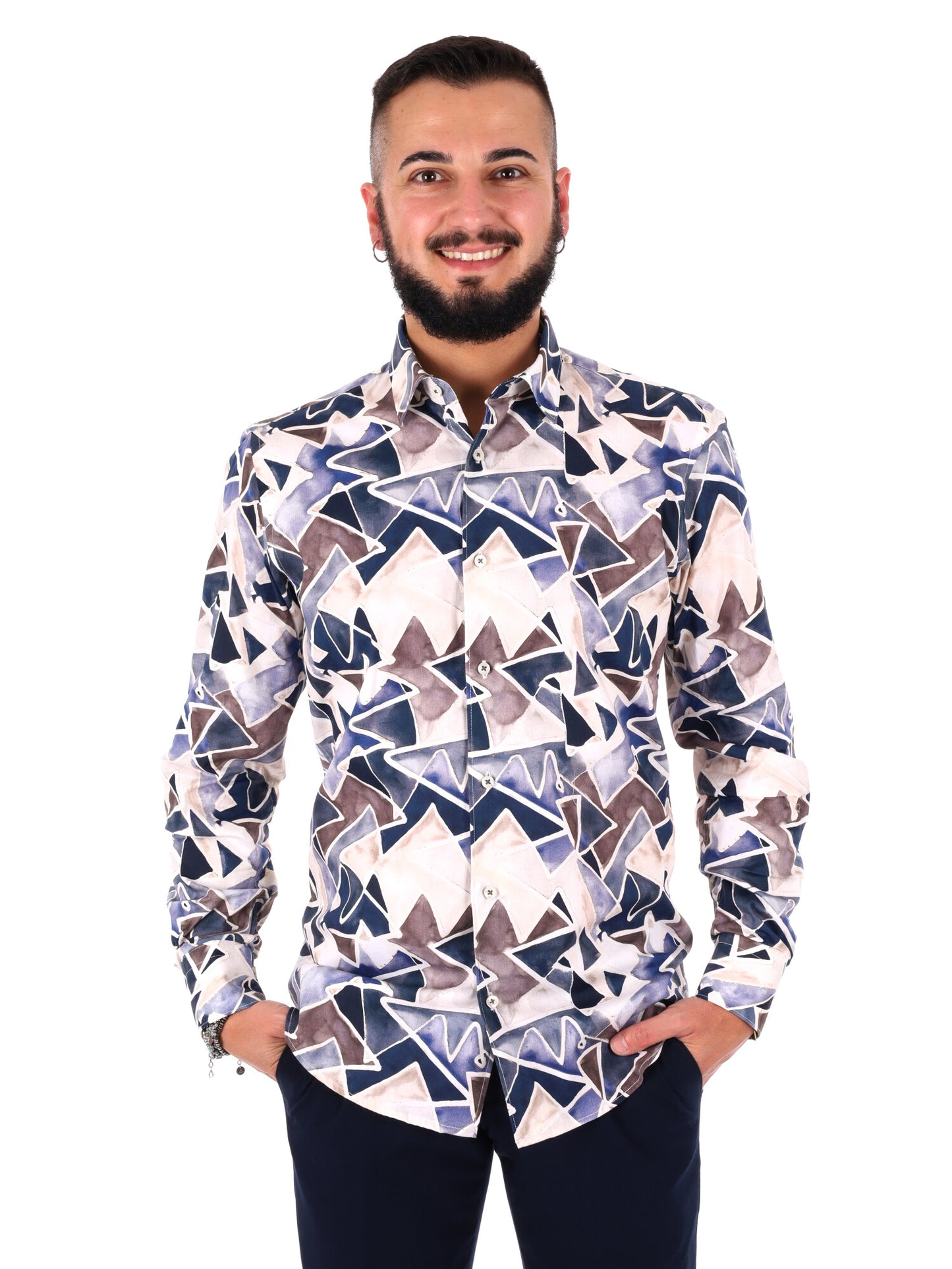 Camicia uomo FB Velar 51 multicolore per la primavera-estate