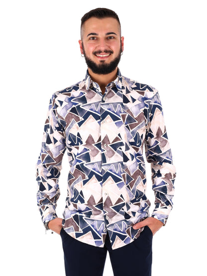 Camicia uomo FB Velar 51 multicolore per la primavera-estate