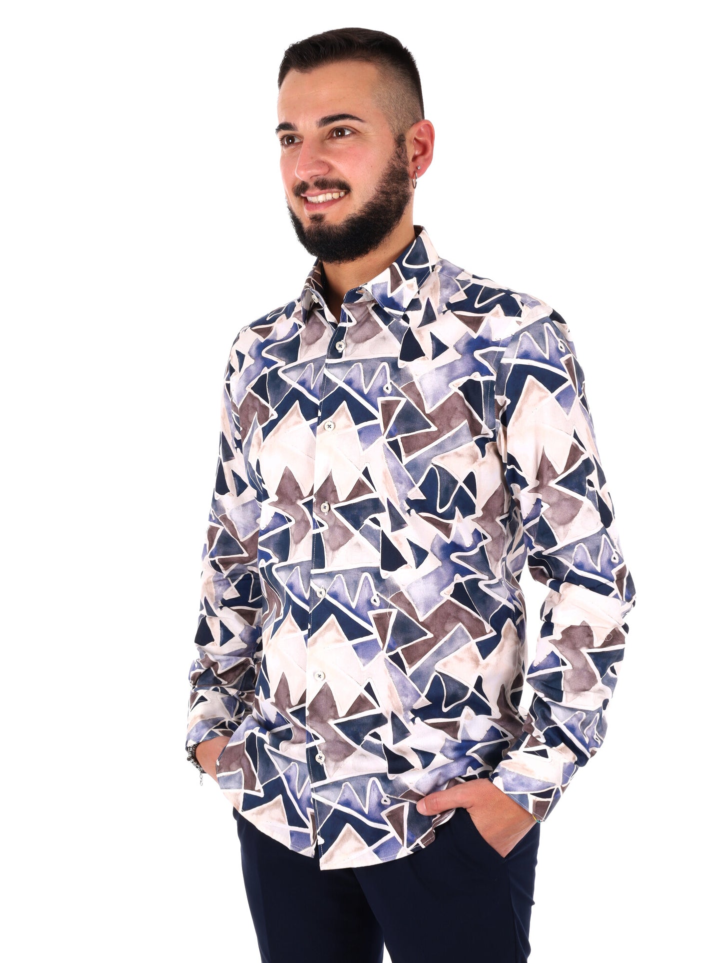 Camicia uomo FB Velar 51 multicolore per la primavera-estate