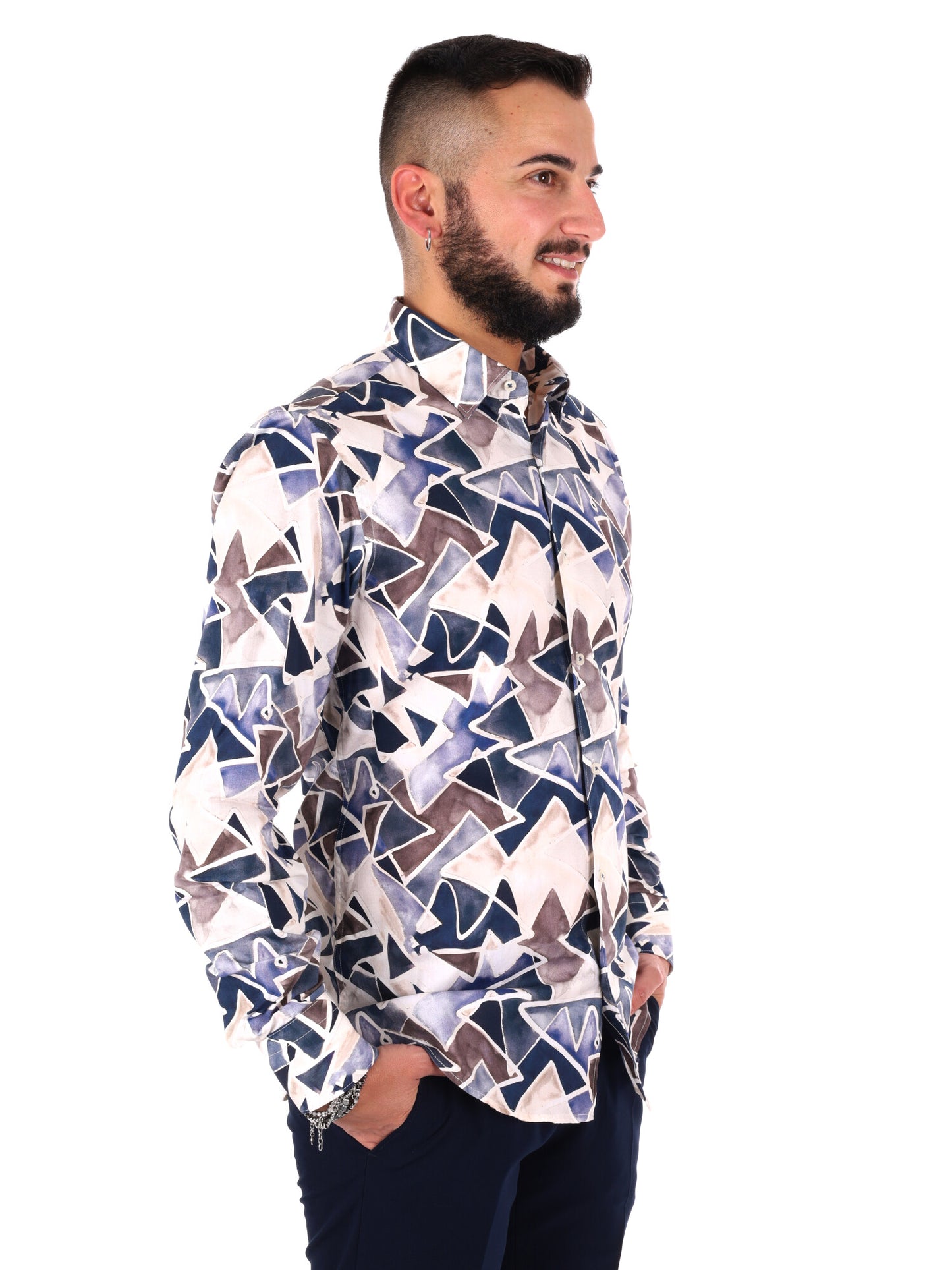 Camicia uomo FB Velar 51 multicolore per la primavera-estate