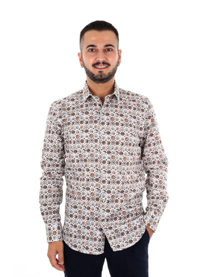 Fb Velar 73, camicia da uomo multicolore