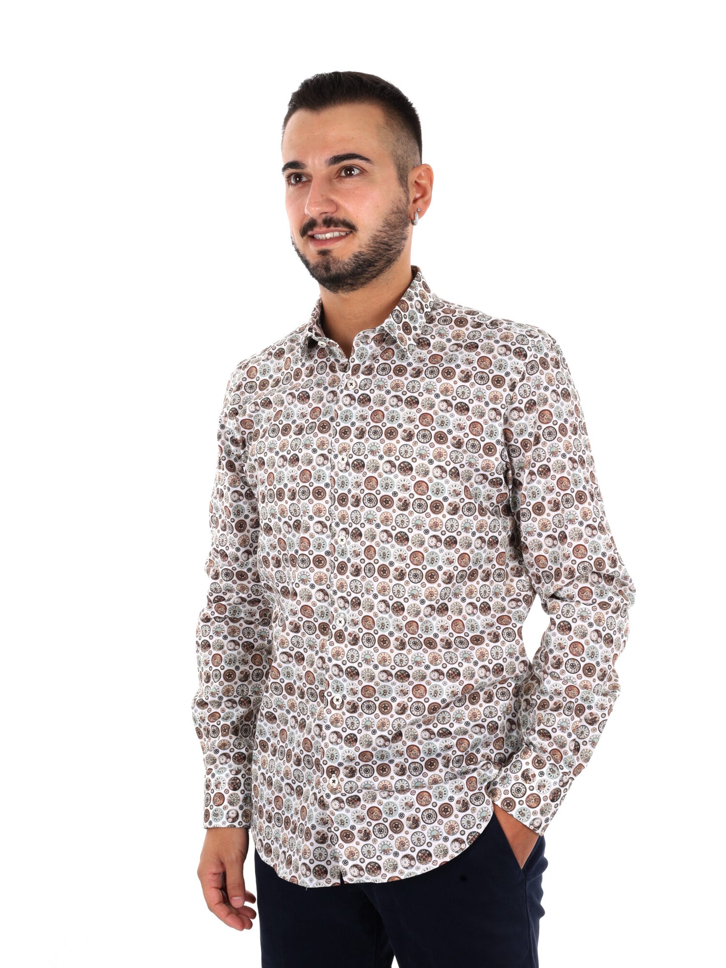 Fb Velar 73, camicia da uomo multicolore