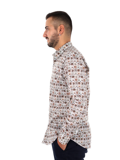 Fb Velar 73, camicia da uomo multicolore