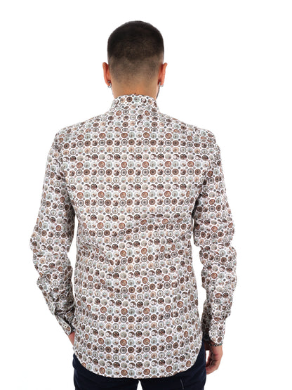Fb Velar 73, camicia da uomo multicolore