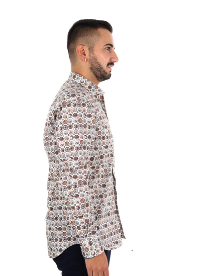 Fb Velar 73, camicia da uomo multicolore