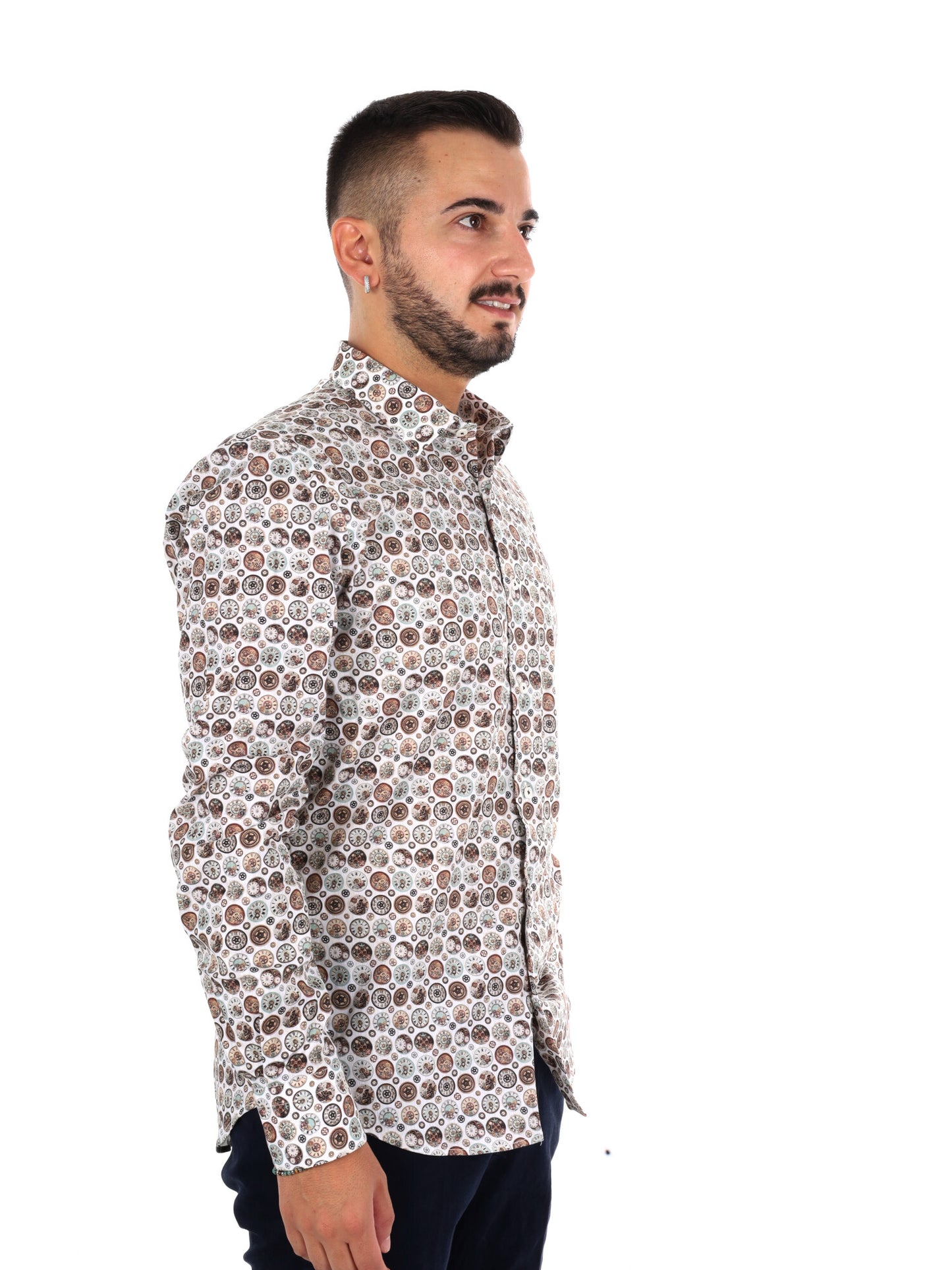 Fb Velar 73, camicia da uomo multicolore