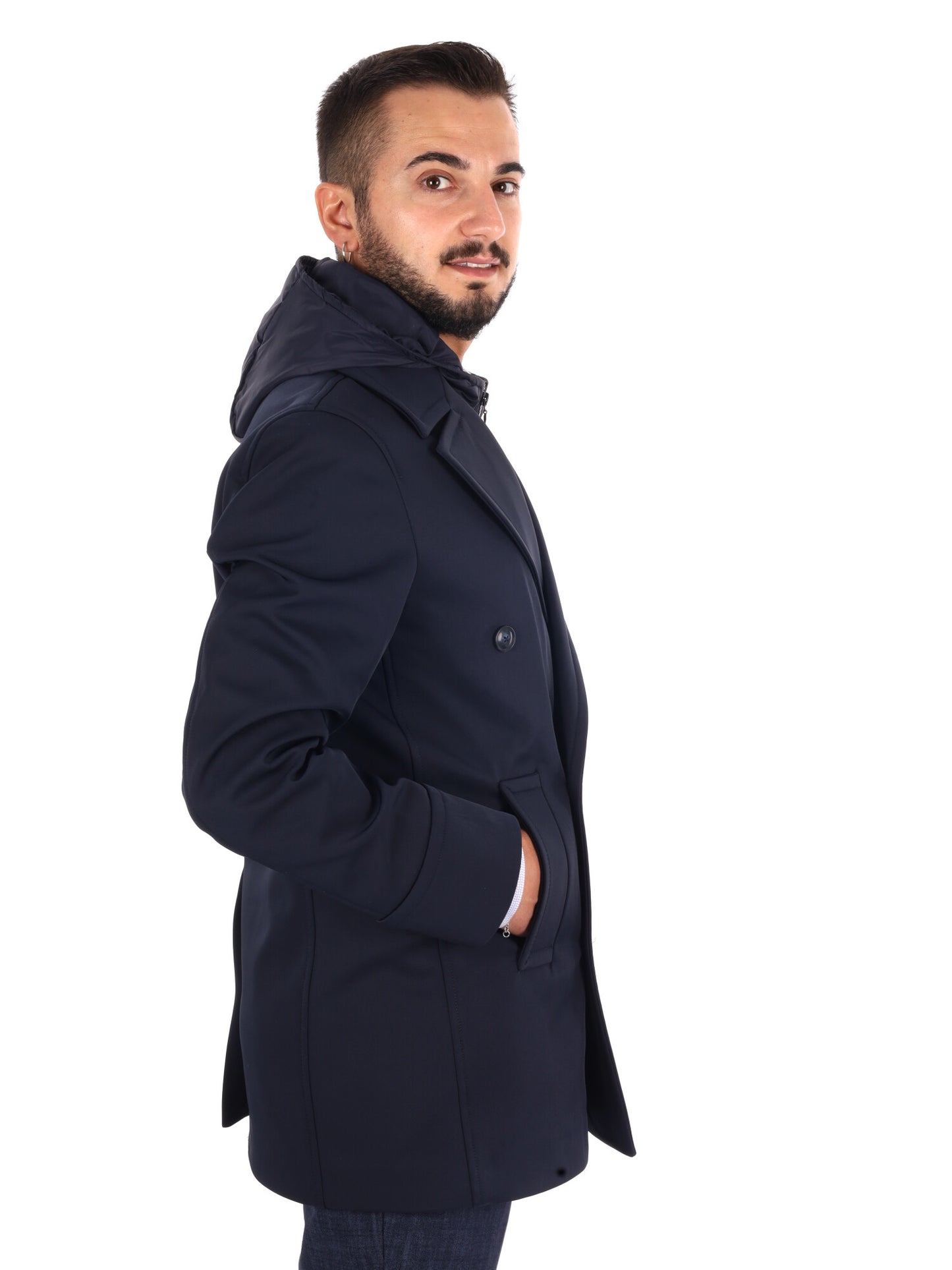 Fb Vietti Blu, giubbotto da uomo blu