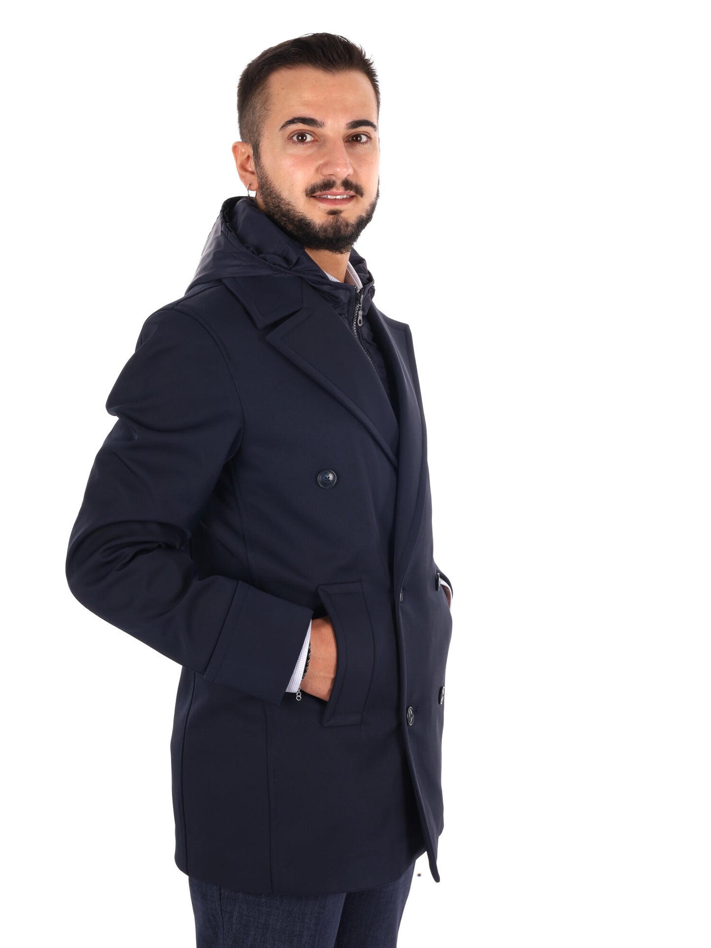 Fb Vietti Blu, giubbotto da uomo blu