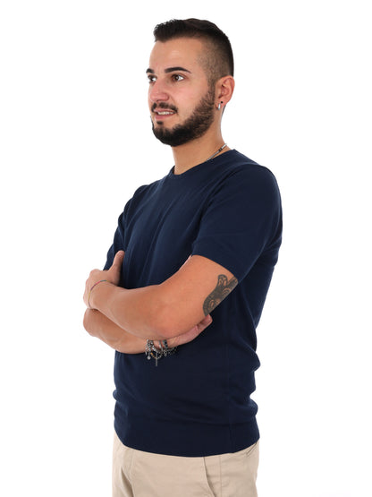 F.b. t-shirt maglia da uomo blu