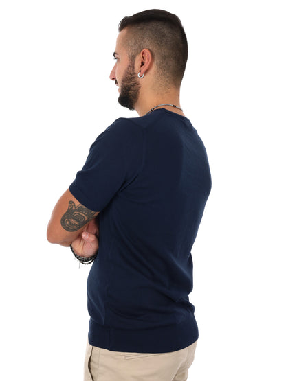 F.b. t-shirt maglia da uomo blu
