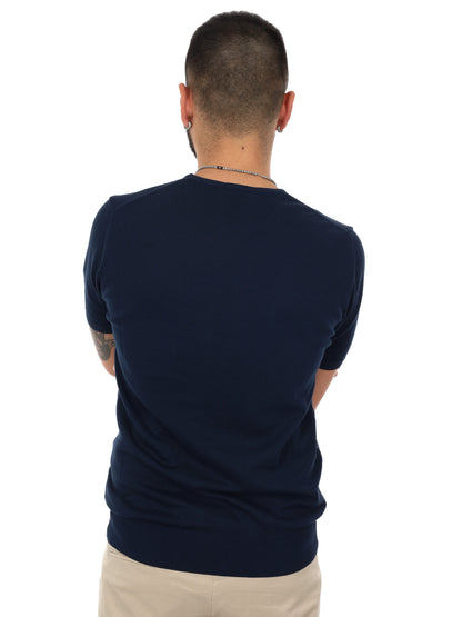 F.b. t-shirt maglia da uomo blu