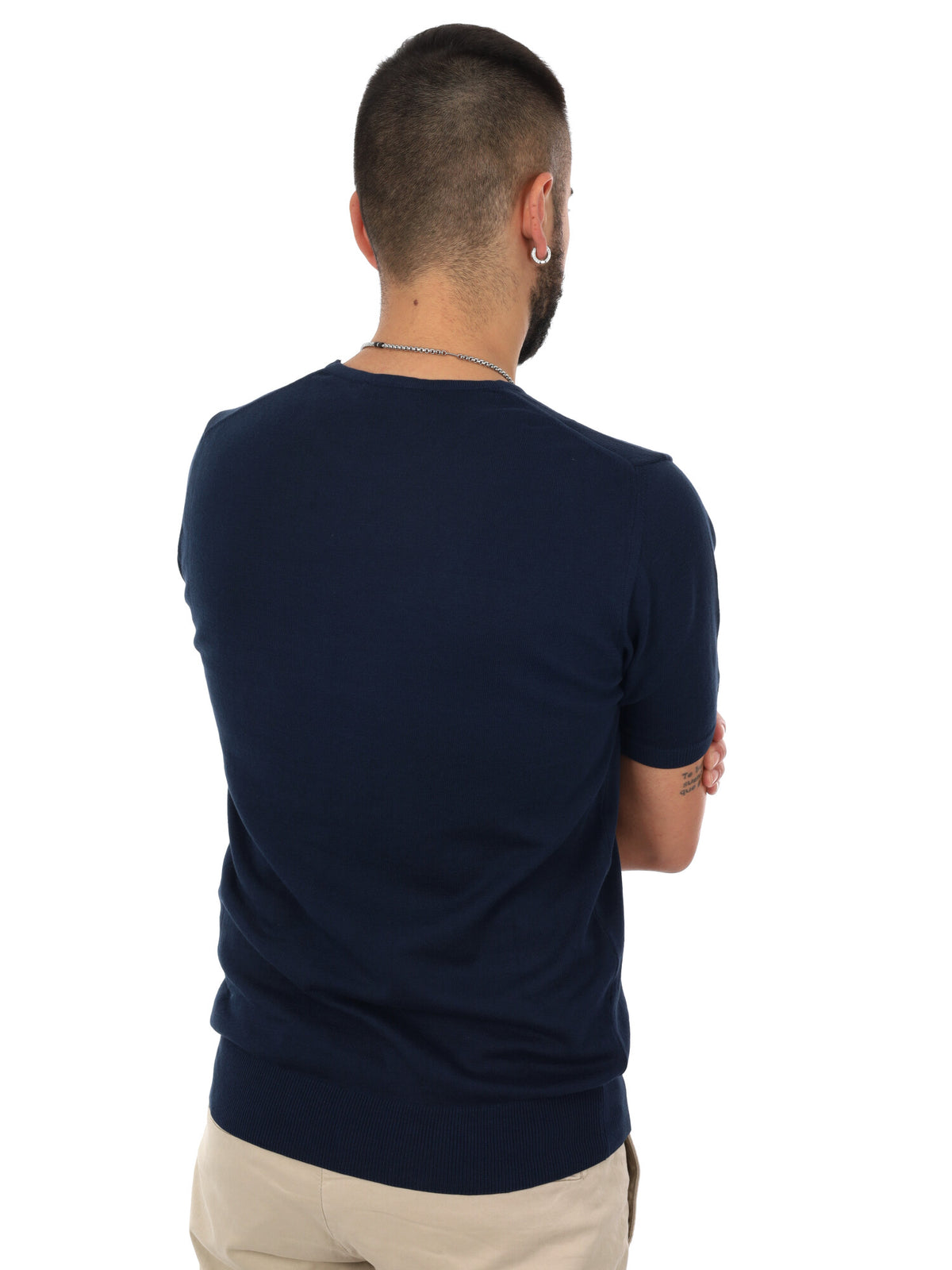 F.b. t-shirt maglia da uomo blu
