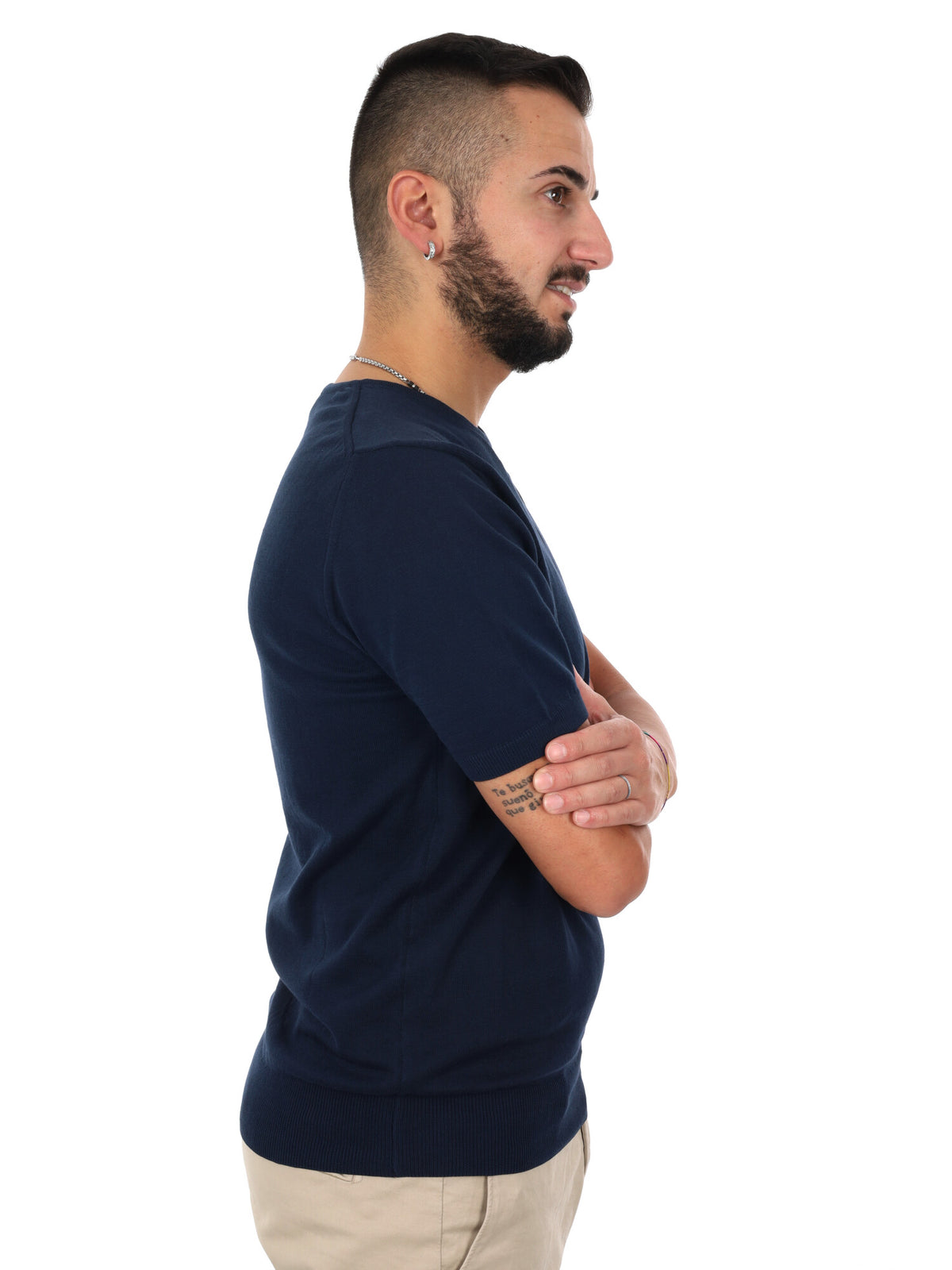 F.b. t-shirt maglia da uomo blu