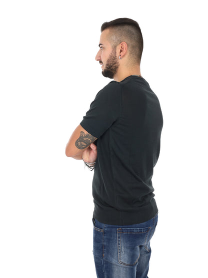 T-shirt nera FB Vitti K500 da uomo in cotone