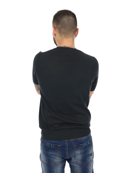 T-shirt nera FB Vitti K500 da uomo in cotone