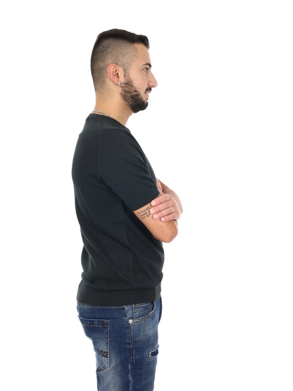 T-shirt nera FB Vitti K500 da uomo in cotone