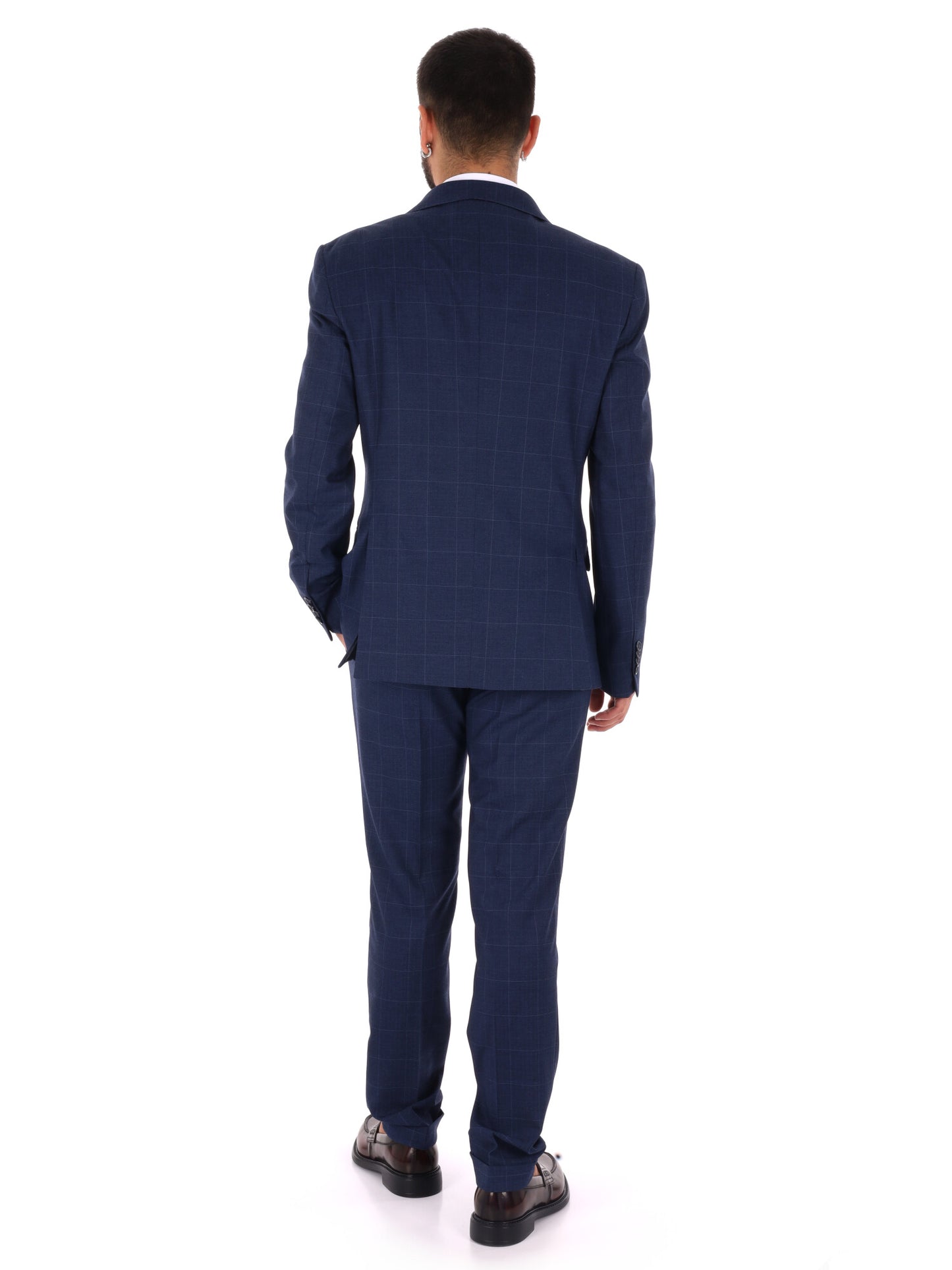 Fb W1312 0502, abito da uomo blu