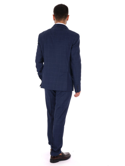 Fb W1312 0502, abito da uomo blu