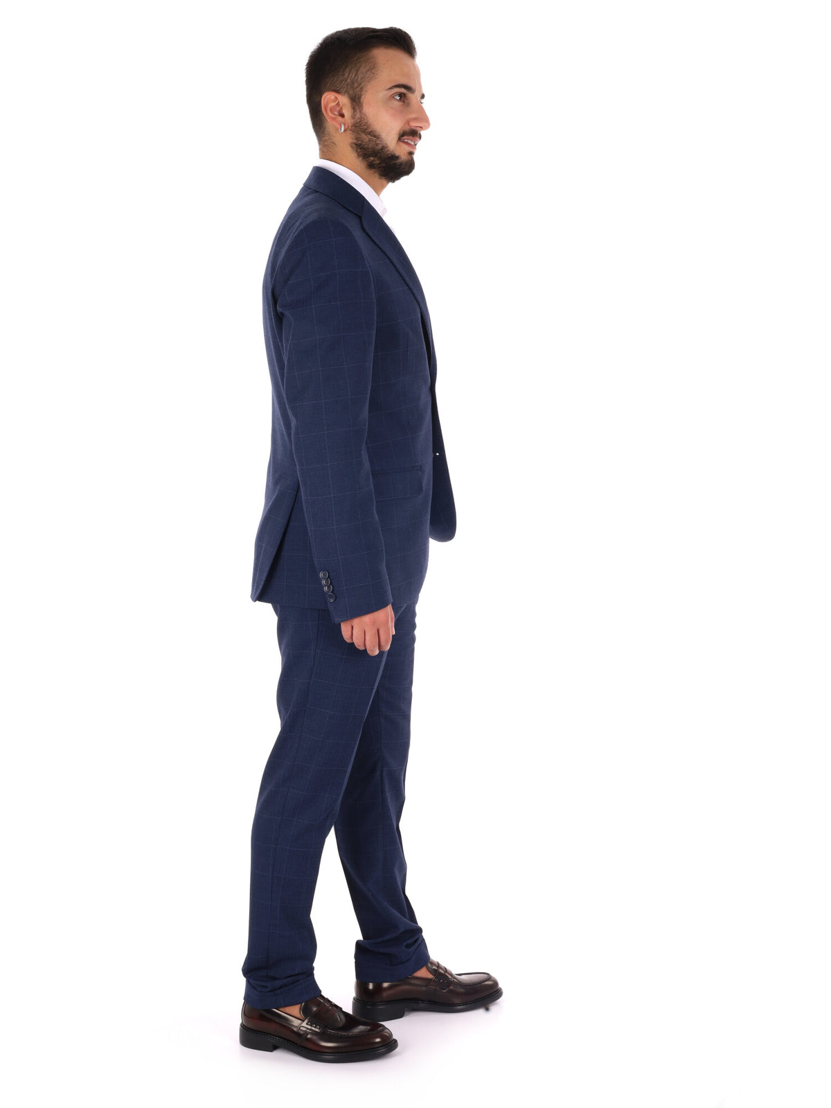 Fb W1312 0502, abito da uomo blu
