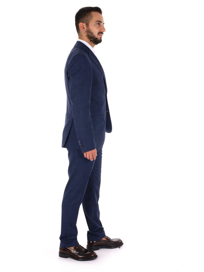 Fb W1312 0502, abito da uomo blu