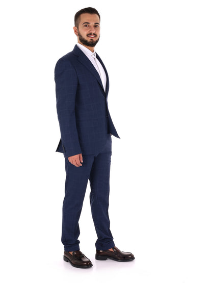 Fb W1312 0502, abito da uomo blu