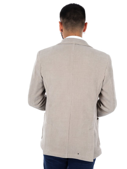 Fb W1426 390, giacca da uomo beige
