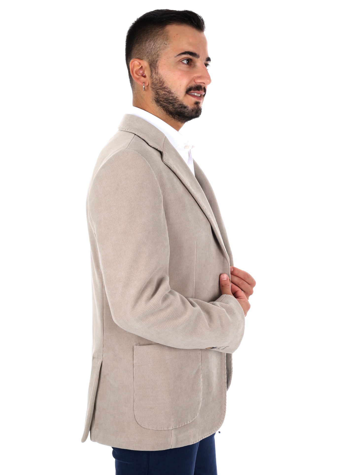 Fb W1426 390, giacca da uomo beige