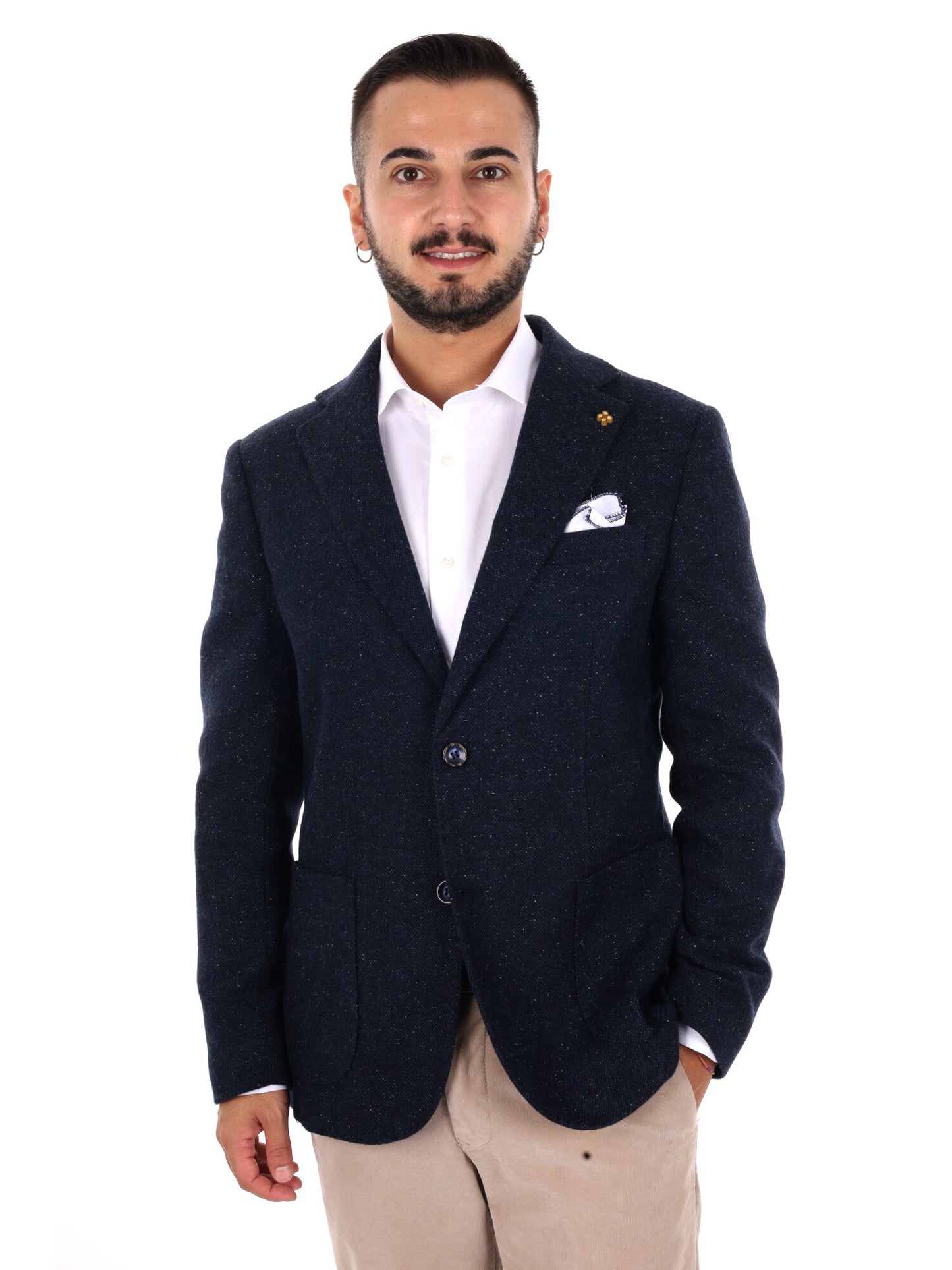 Fb W1438 1, giacca da uomo blu
