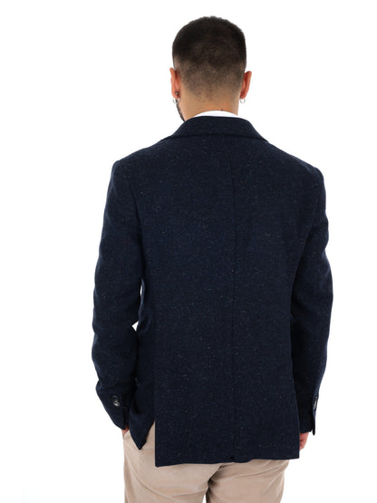 Fb W1438 1, giacca da uomo blu