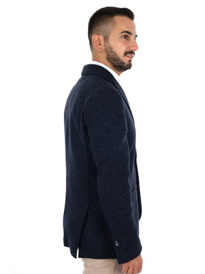 Fb W1438 1, giacca da uomo blu