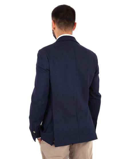 Fb W1444 89, giacca da uomo blu