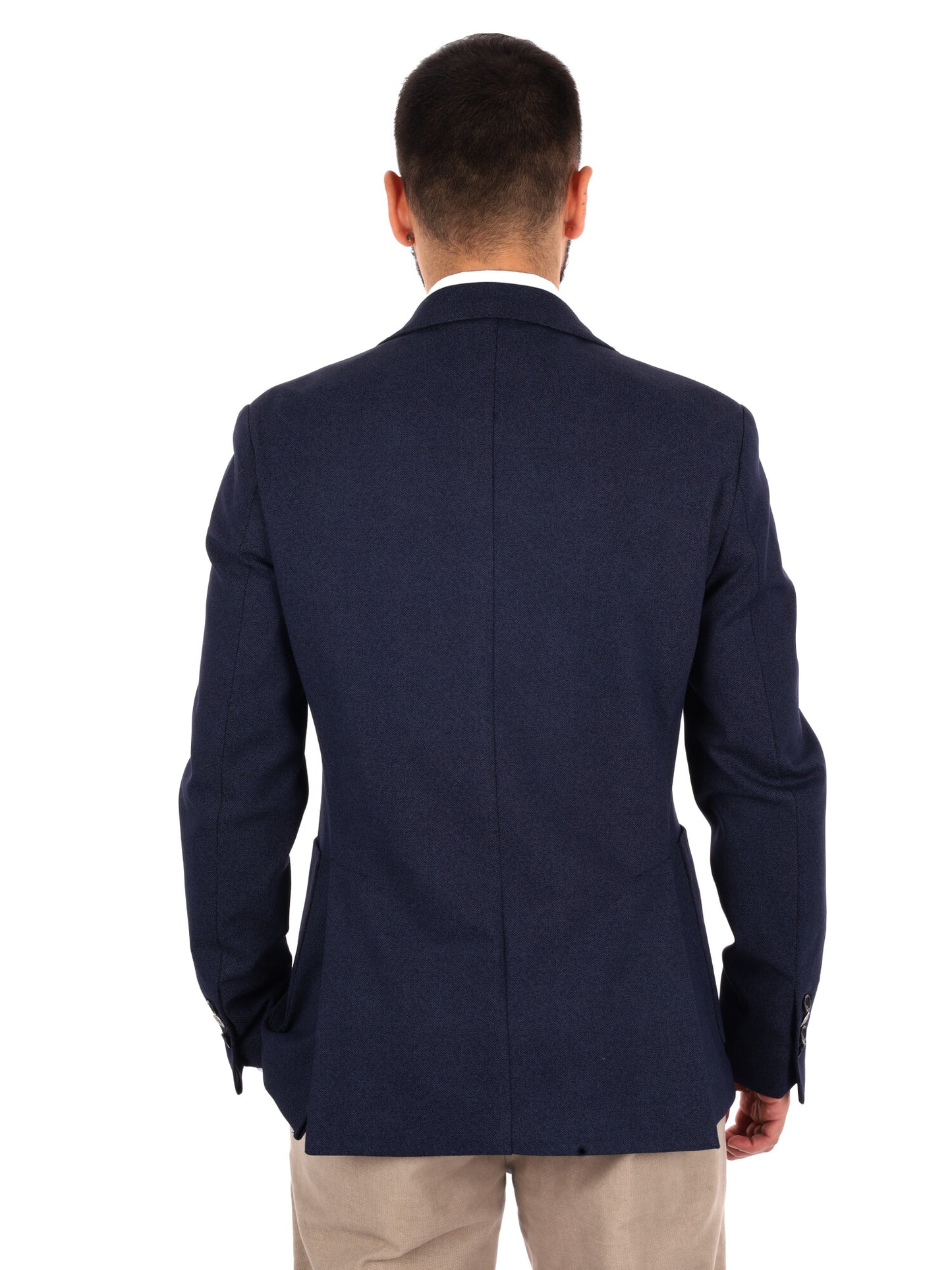 Fb W1444 89, giacca da uomo blu