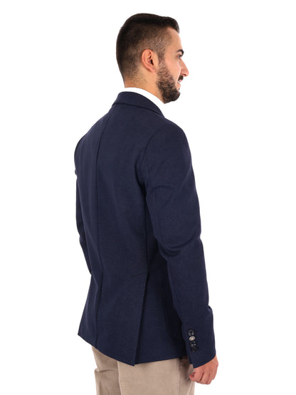 Fb W1444 89, giacca da uomo blu