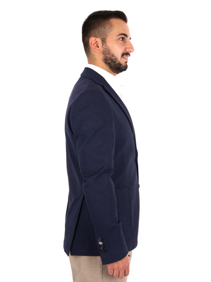Fb W1444 89, giacca da uomo blu