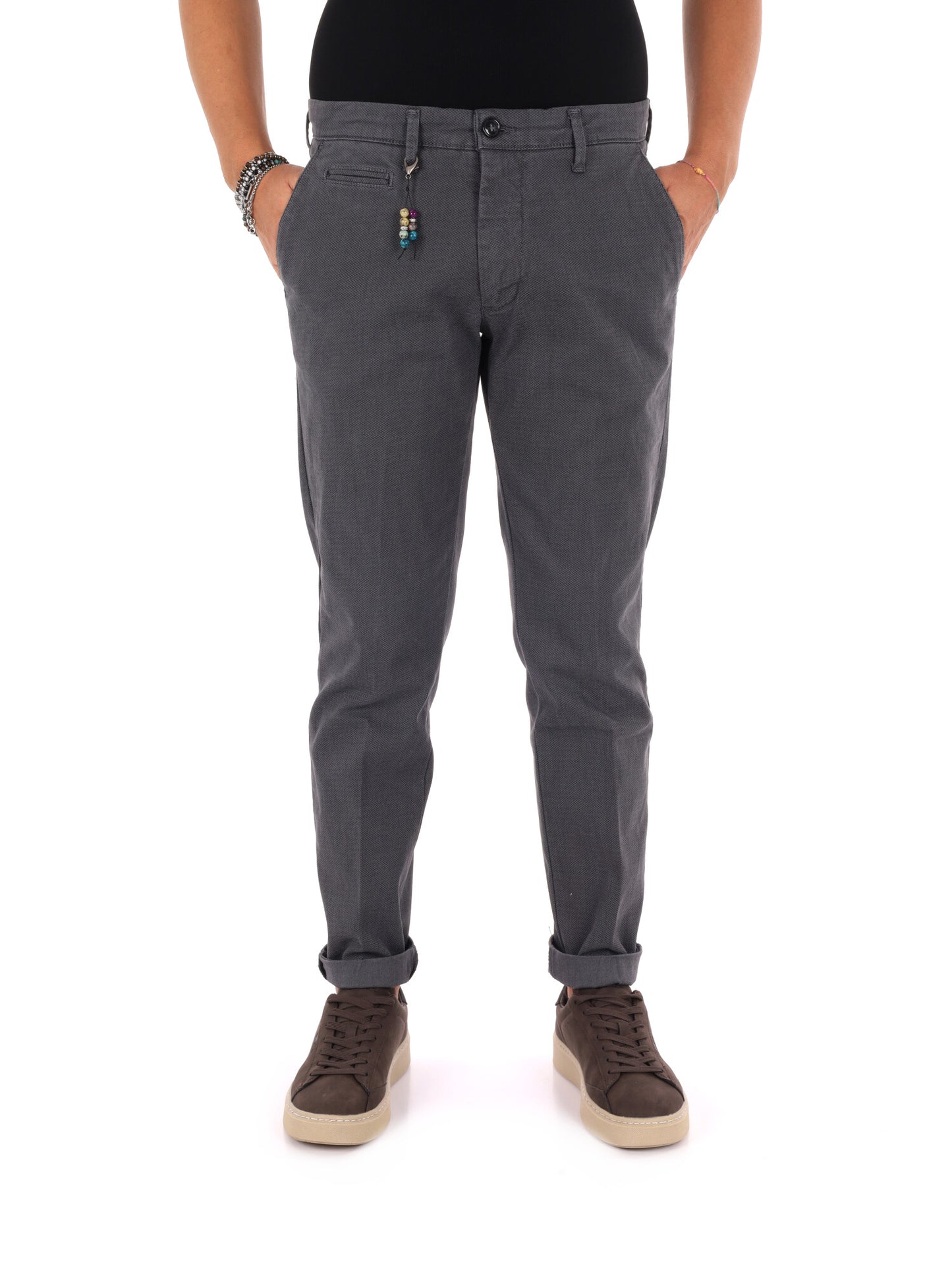 FB W1598 GR ME, pantalone da uomo grigio
