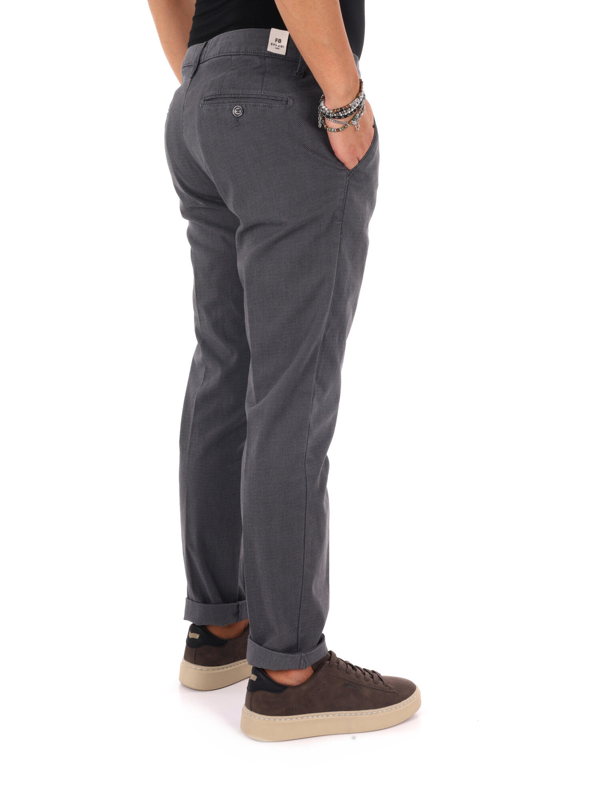 FB W1598 GR ME, pantalone da uomo grigio