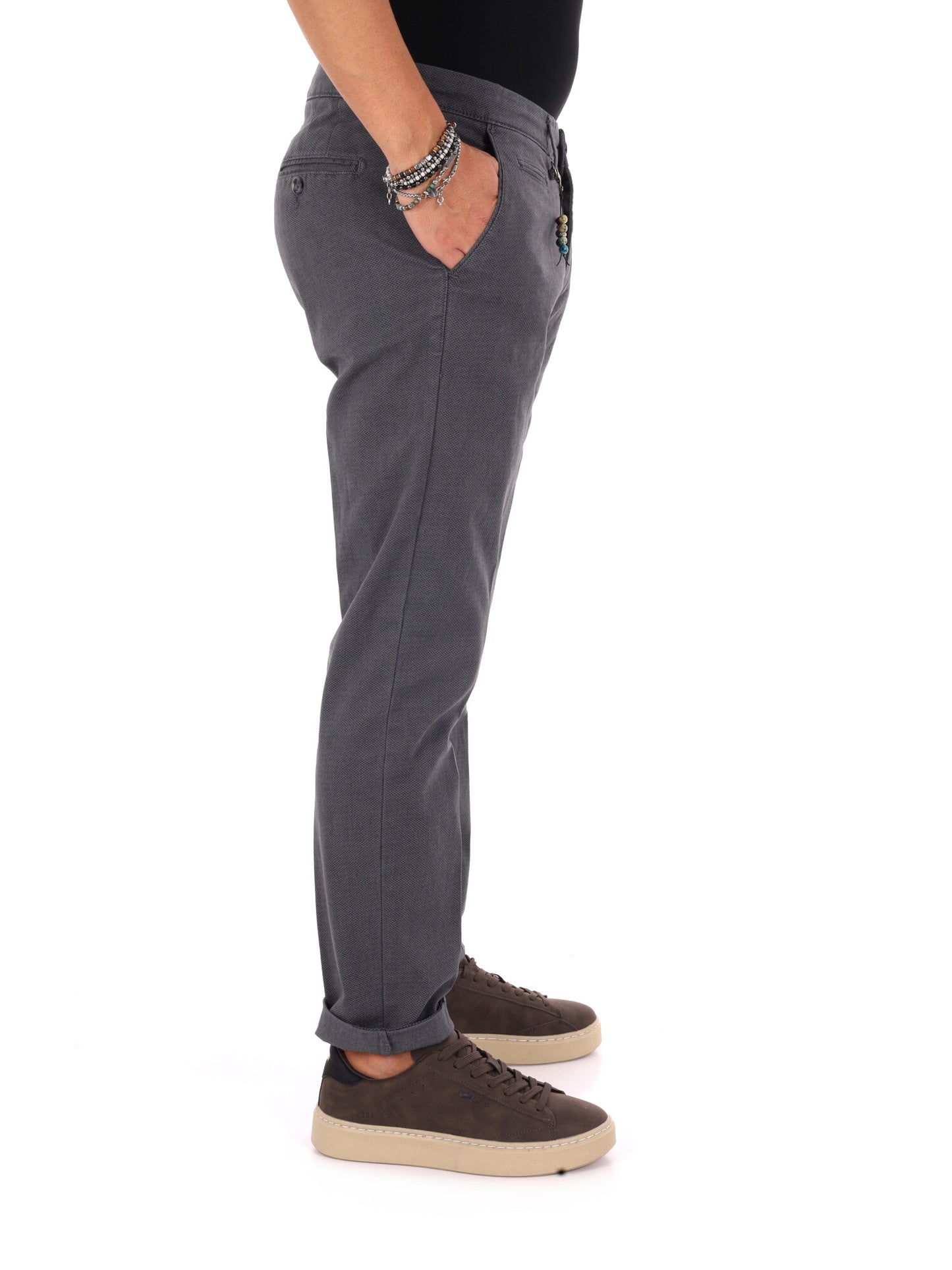 FB W1598 GR ME, pantalone da uomo grigio